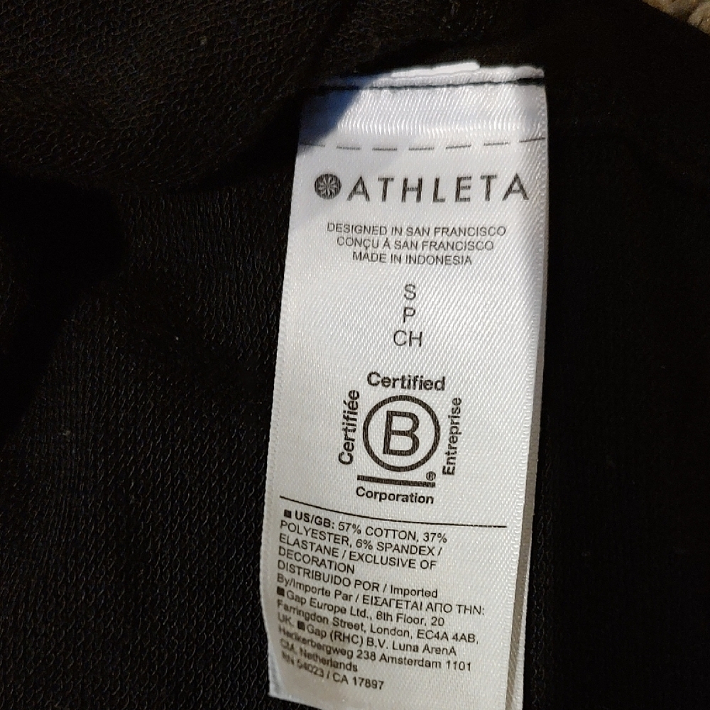 Athleta Black V-Neck Top - Picture 4 of 5